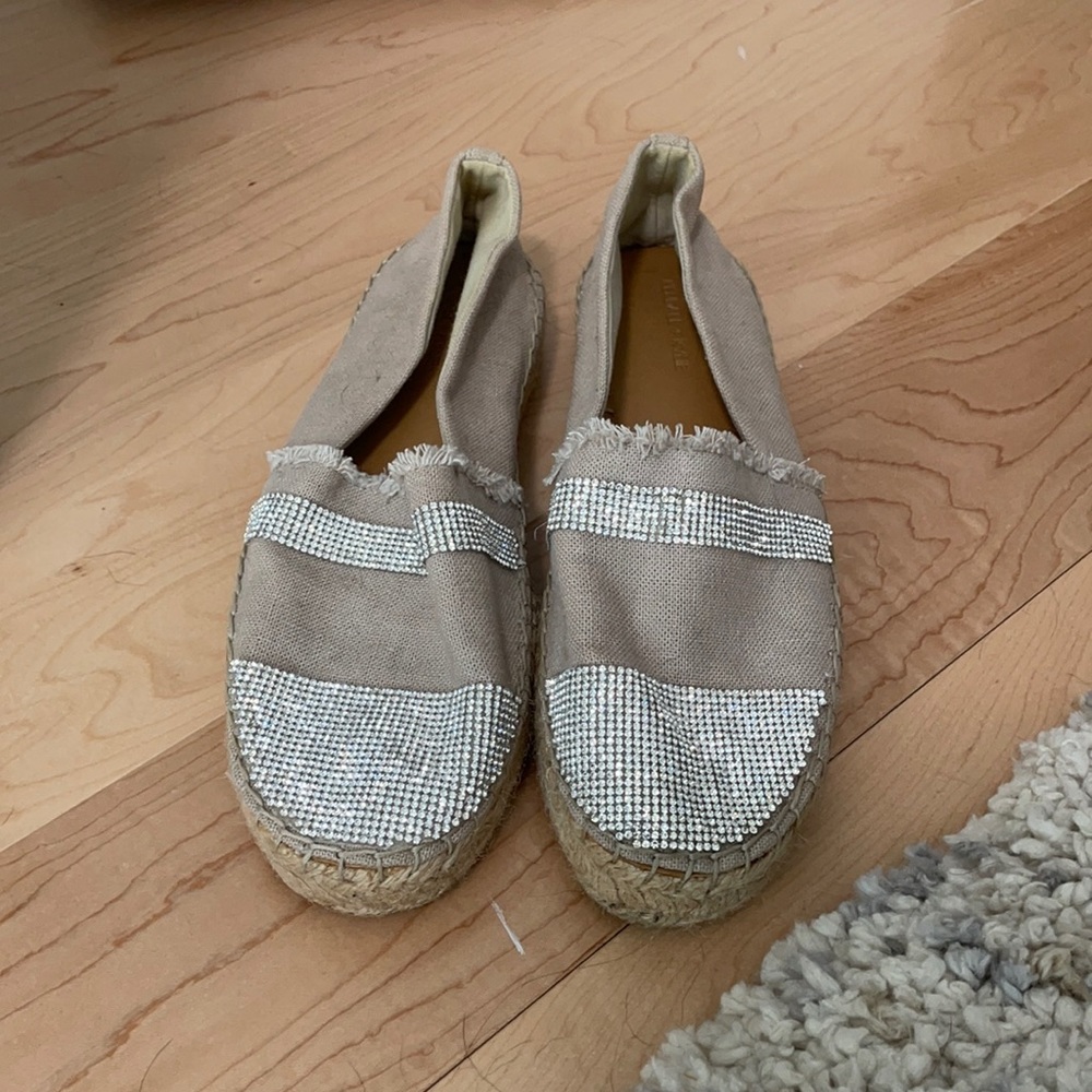 Kendall + Kylie rhinestone espadrilles size 8.5